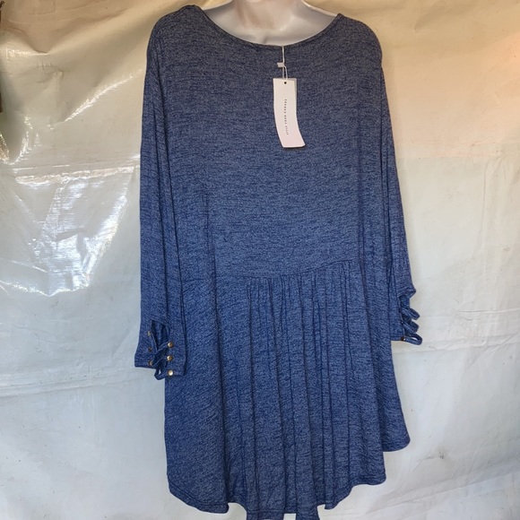 Rosegal 4X Ladder Cut Out Blue Top NWT - Picture 2 of 8